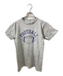 Champion（チャンピオン）の古着「80S フットボールプリントTシャツ」｜グレー