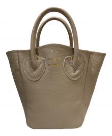 YOUNG & OLSEN The DRYGOODS STORE（ヤングアンドオルセン ザ ドライグッズストア）の古着「EMBOSSED LEATHER D TOTE S / 2WAYレザーバッグ」