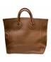 YOUNG & OLSEN The DRYGOODS STORE (ヤングアンドオルセン ザ ドライグッズストア) EMBOSSED LEATHER D TOTE / レザーバッグ ブラウン：10000円