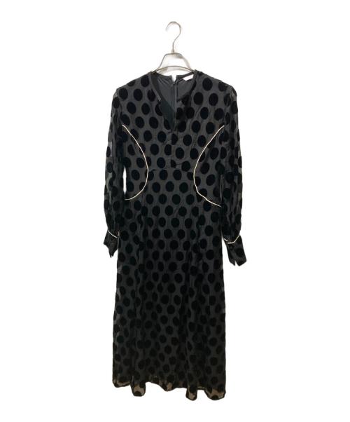 CLANE（クラネ）CLANE (クラネ) BIG DOT OPAL ONEPIECE ブラック サイズ:1の古着・服飾アイテム