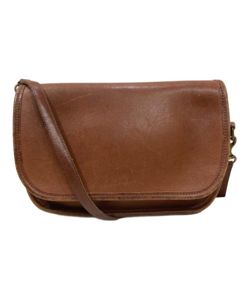 COACH（コーチ）COACH (コーチ) オールドレザーフラップショルダーバッグ ブラウンの古着・服飾アイテム