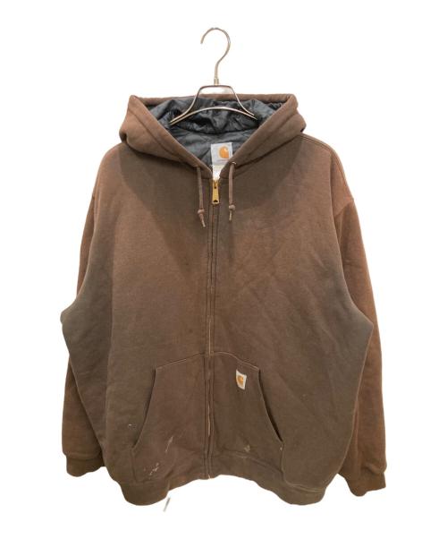 CarHartt（カーハート）CarHartt (カーハート) 古着中綿スウェットパーカー ブラウン サイズ:不明の古着・服飾アイテム