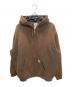 CarHartt（カーハート）の古着「古着中綿スウェットパーカー」｜ブラウン