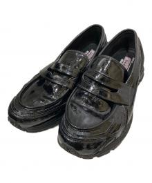 NEW BALANCE（ニューバランス）の古着「Black Crocエナメルローファー」｜ブラック