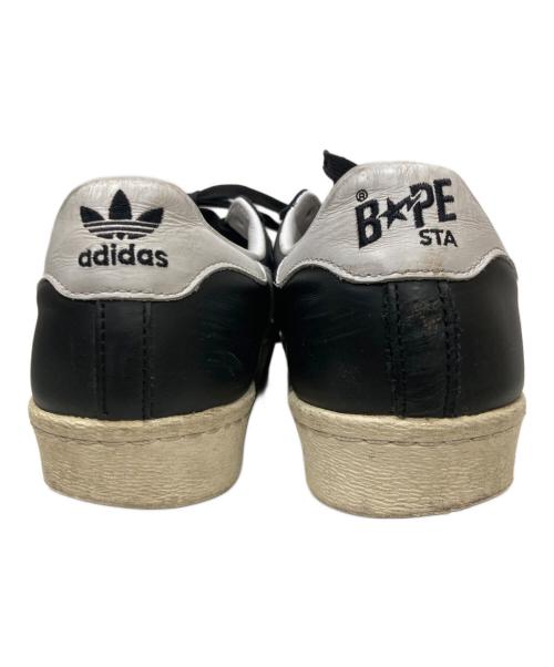 adidas（アディダス）adidas (アディダス) A BATHING APE (アベイシングエイプ) スニーカー ブラック サイズ:US9の古着・服飾アイテム