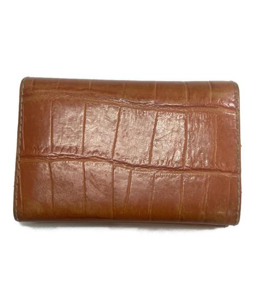 Felisi（フェリージ）Felisi (フェリージ) 909/型押しカードケース オレンジの古着・服飾アイテム