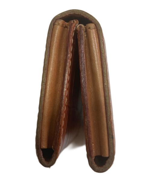 Felisi（フェリージ）Felisi (フェリージ) 909/型押しカードケース オレンジの古着・服飾アイテム