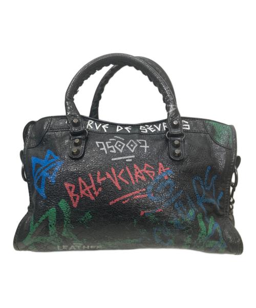 BALENCIAGA（バレンシアガ）BALENCIAGA (バレンシアガ) グラフィティ シティ 2WAYバッグ ブラックの古着・服飾アイテム