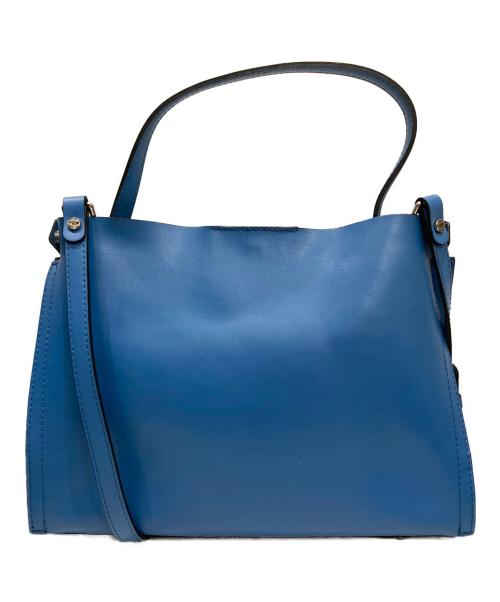 GIANNI CHIARINI（ジャンニ キアリーニ）GIANNI CHIARINI (ジャンニ キアリーニ) ポーチ付きハンドバック ブルーの古着・服飾アイテム
