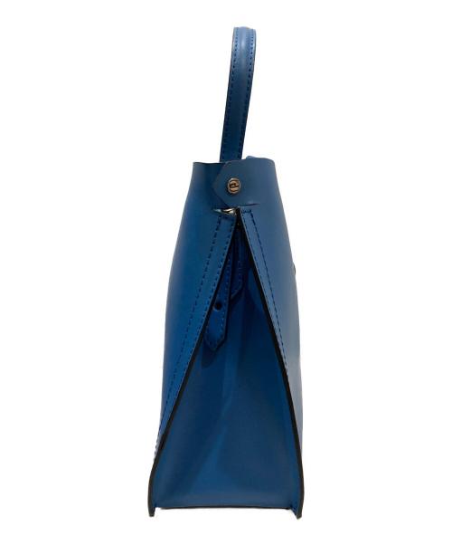 GIANNI CHIARINI（ジャンニ キアリーニ）GIANNI CHIARINI (ジャンニ キアリーニ) ポーチ付きハンドバック ブルーの古着・服飾アイテム