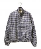 crest clothingクレスト・クロージング）の古着「ギンガムチェックブルゾン」｜ホワイト×ブルー