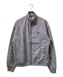 crest clothing（クレスト・クロージング）の古着「ギンガムチェックブルゾン」｜ホワイト×ブルー