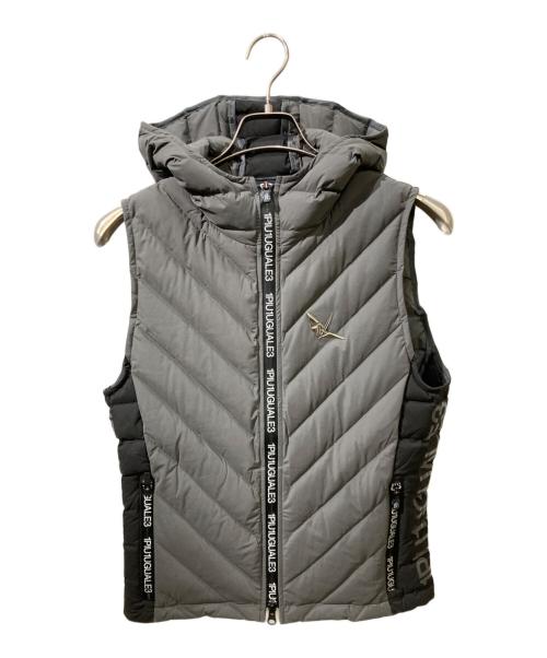 1piu1uguale3（ウノピュウノウグァーレトレ）1piu1uguale3 (ウノピュウノウグァーレトレ) GOLF DOWN VEST/ゴルフダウンベスト グレー サイズ:Ⅱの古着・服飾アイテム
