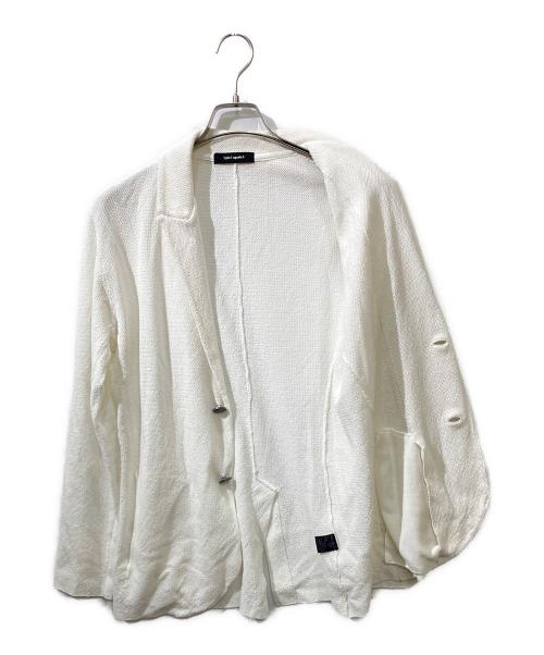 1piu1uguale3（ウノピュウノウグァーレトレ）1piu1uguale3 (ウノピュウノウグァーレトレ) テーラードジャケット ホワイト サイズ:4の古着・服飾アイテム