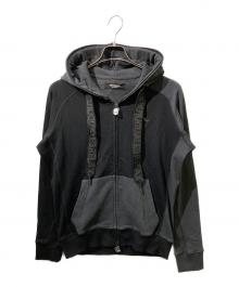 1PIU1UGUALE3 RELAX（ウノピゥウノウグァーレトレ リラックス）の古着「セイムカラージップフーディー」｜ブラック