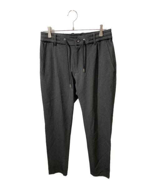 AKM（エーケーエム）AKM (エーケーエム) SOFT THERMO STRETCH HERRING BONE SWING EASY SINGLE PANTS ブラック サイズ:Mの古着・服飾アイテム