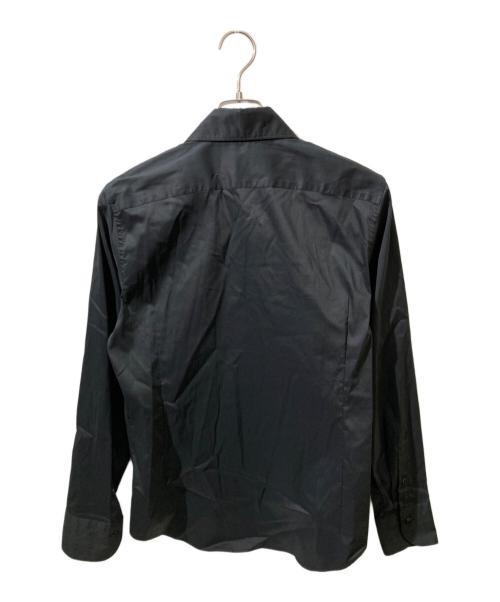 1piu1uguale3（ウノピュウノウグァーレトレ）1piu1uguale3 (ウノピュウノウグァーレトレ) プレーンシャツ ブラック サイズ:Ⅳの古着・服飾アイテム
