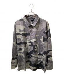 1piu1uguale3（ウノピュウノウグァーレトレ）の古着「GOLF POLO CAMOUFLAGEポロシャツ」｜グレー