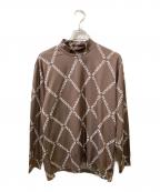 1piu1uguale3ウノピュウノウグァーレトレ）の古着「ロゴハイネックカットソー」｜ブラウン