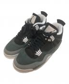 NIKEナイキ）の古着「BRAND AIR JORDAN 4 RETRO BLACK/WHITE-ANTHRACITE-BLACK」｜ブラック