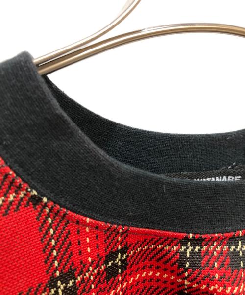 COMME des GARCONS（コムデギャルソン）COMME des GARCONS (コムデギャルソン) チェックカットソー レッド サイズ:Mの古着・服飾アイテム