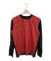 COMME des GARCONS（コムデギャルソン）の古着「チェックカットソー」｜レッド
