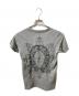 CHROME HEARTS (クロムハーツ) ホースシュークロスプリントTシャツ グレー サイズ:XS：18000円
