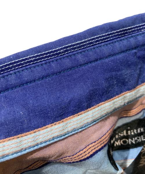 Christian Dior MONSIEUR（クリスチャンディオールムッシュ）Christian Dior MONSIEUR (クリスチャンディオールムッシュ) 長袖ストライプシャツ ブルー サイズ:Lの古着・服飾アイテム