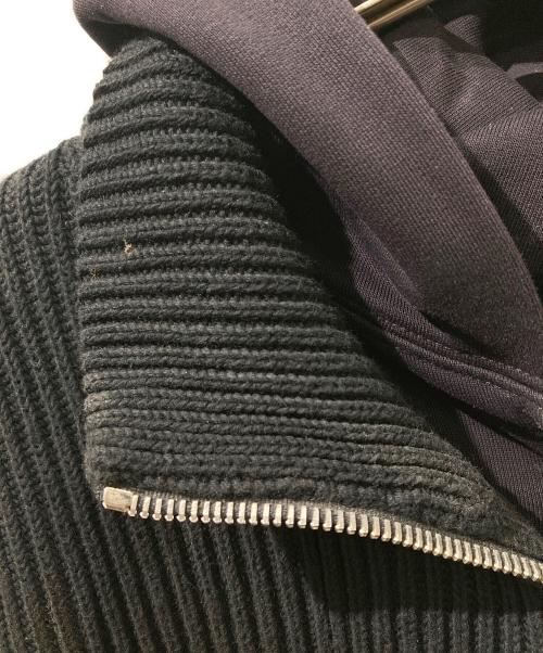 BALENCIAGA（バレンシアガ）BALENCIAGA (バレンシアガ) レイヤードジップアップカーディガン ブラック サイズ:1の古着・服飾アイテム