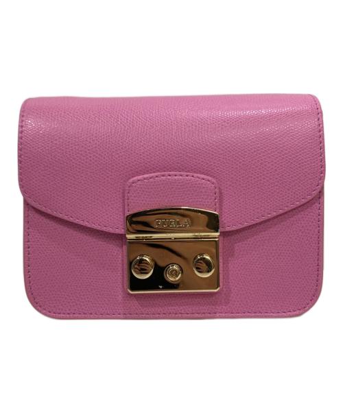 FURLA（フルラ）FURLA (フルラ) メトロポリスショルダーバッグ ピンクの古着・服飾アイテム