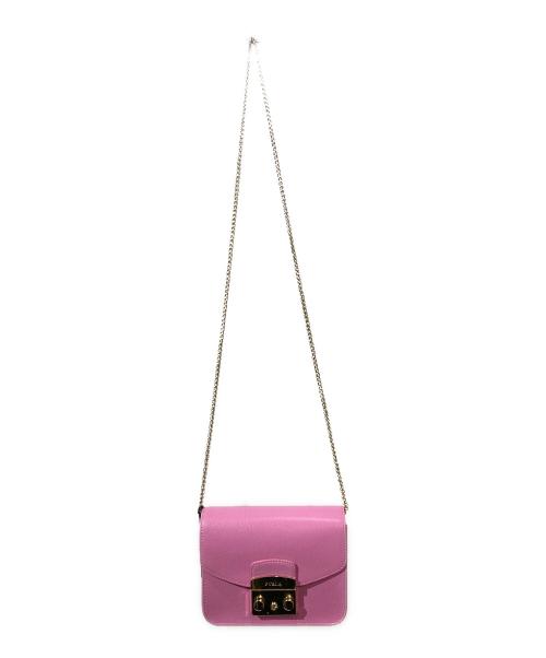 FURLA（フルラ）FURLA (フルラ) メトロポリスショルダーバッグ ピンクの古着・服飾アイテム