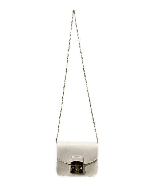 FURLA（フルラ）FURLA (フルラ) メトロポリスショルダーバッグ ホワイトの古着・服飾アイテム