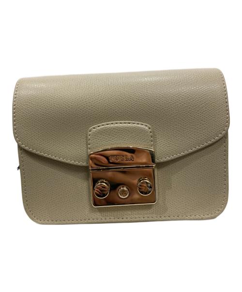 FURLA（フルラ）FURLA (フルラ) メトロポリスショルダーバッグ ベージュの古着・服飾アイテム