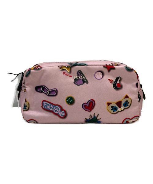 FURLA（フルラ）FURLA (フルラ) コスメポーチ ピンクの古着・服飾アイテム