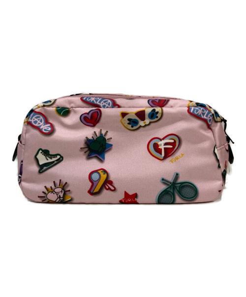 FURLA（フルラ）FURLA (フルラ) コスメポーチ ピンクの古着・服飾アイテム