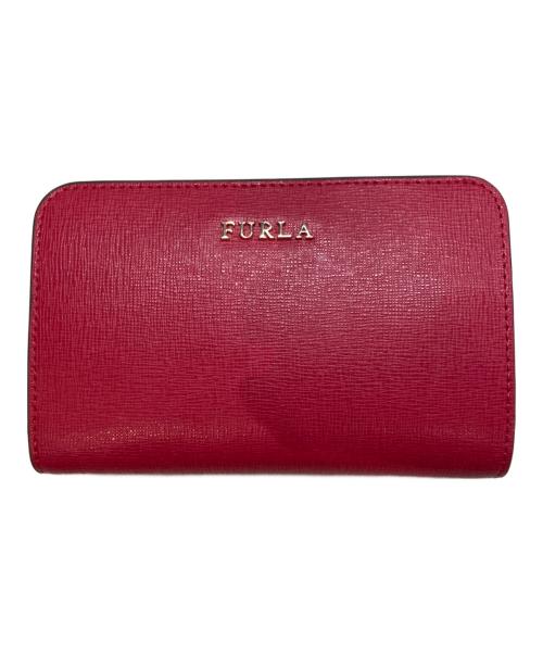 FURLA（フルラ）FURLA (フルラ) バビロン/二つ折り財布 レッド 未使用品の古着・服飾アイテム