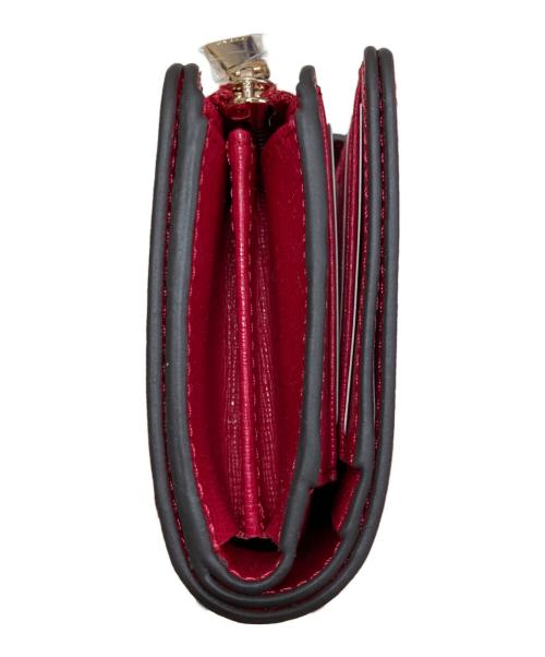 FURLA（フルラ）FURLA (フルラ) バビロン/二つ折り財布 レッド 未使用品の古着・服飾アイテム