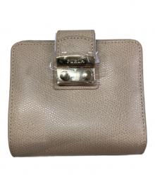 FURLA（フルラ）の古着「メトロポリス/2つ折り財布」｜ベージュ
