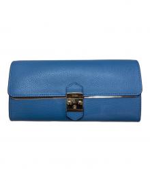 FURLA（フルラ）の古着「メトロポリス/フラップウォレット」｜ブルー