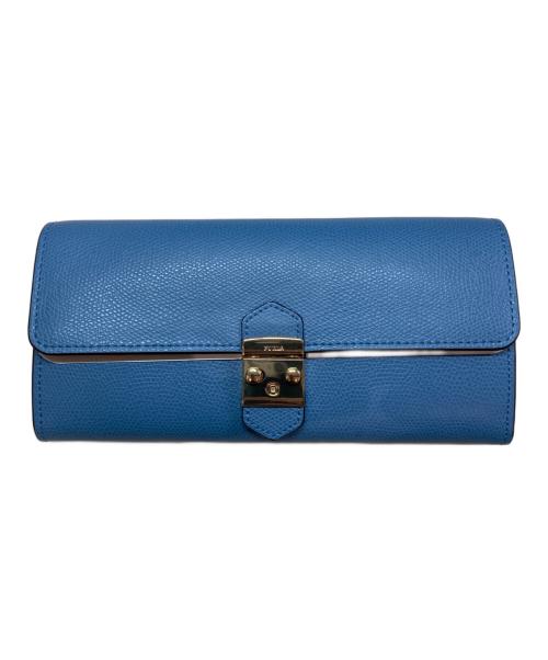 FURLA（フルラ）FURLA (フルラ) メトロポリス/フラップウォレット ブルー 未使用品の古着・服飾アイテム