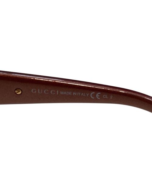 GUCCI（グッチ）GUCCI (グッチ) サングラス ボルドー サイズ:61□15-115の古着・服飾アイテム