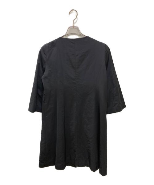LANVIN en Bleu（ランバンオンブルー）LANVIN en Bleu (ランバンオンブルー) ノーカラーコート ネイビー サイズ:Mの古着・服飾アイテム