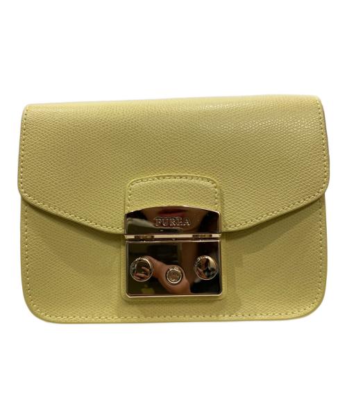 FURLA（フルラ）FURLA (フルラ) メトロポリスショルダーバッグ イエローの古着・服飾アイテム