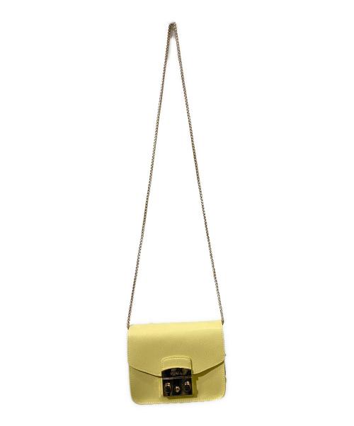 FURLA（フルラ）FURLA (フルラ) メトロポリスショルダーバッグ イエローの古着・服飾アイテム
