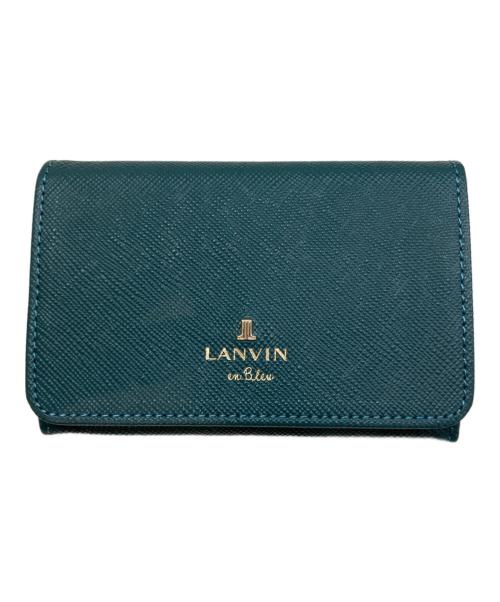 LANVIN en Bleu（ランバンオンブルー）LANVIN en Bleu (ランバンオンブルー) カードケース グリーンの古着・服飾アイテム