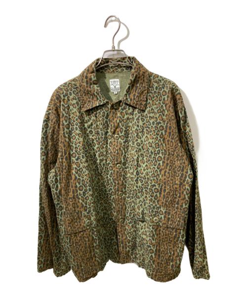South2 West8（サウスツー ウエストエイト）South2 West8 (サウスツー ウエストエイト) アニマル柄ハンティングシャツ カーキ サイズ:Sの古着・服飾アイテム