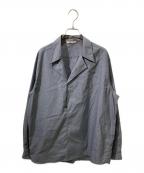 AURALEEオーラリー）の古着「WASHED FINX TWILL P／O SHIRTS」｜グレー