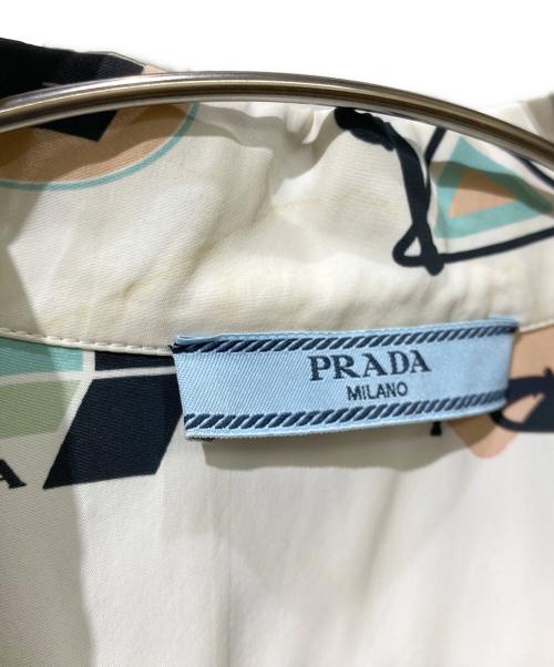 PRADA（プラダ）PRADA (プラダ) プリントパジャマシャツ ホワイト サイズ:XSの古着・服飾アイテム