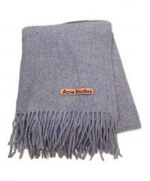 Acne studios（アクネ ストゥディオズ）の古着「フリンジウールスカーフ - ナロー」｜パープル