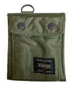 PORTERポーター）の古着「TANKER POCKET WALLET3」｜オリーブ